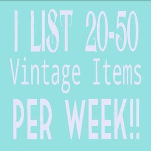 💖💖💖 New Vintage Listed Each Week!! 💖💖💖
